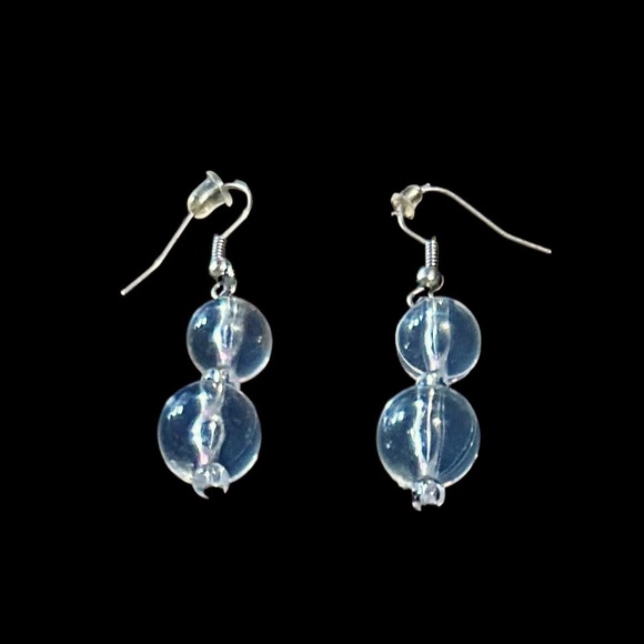 Jewelry - Vintage Clear Bubble Dangle Earrings